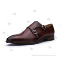 Monk Strap Men Leather Shoes Good Genuine Leather Dress Shoes with Monk Strap Supplier